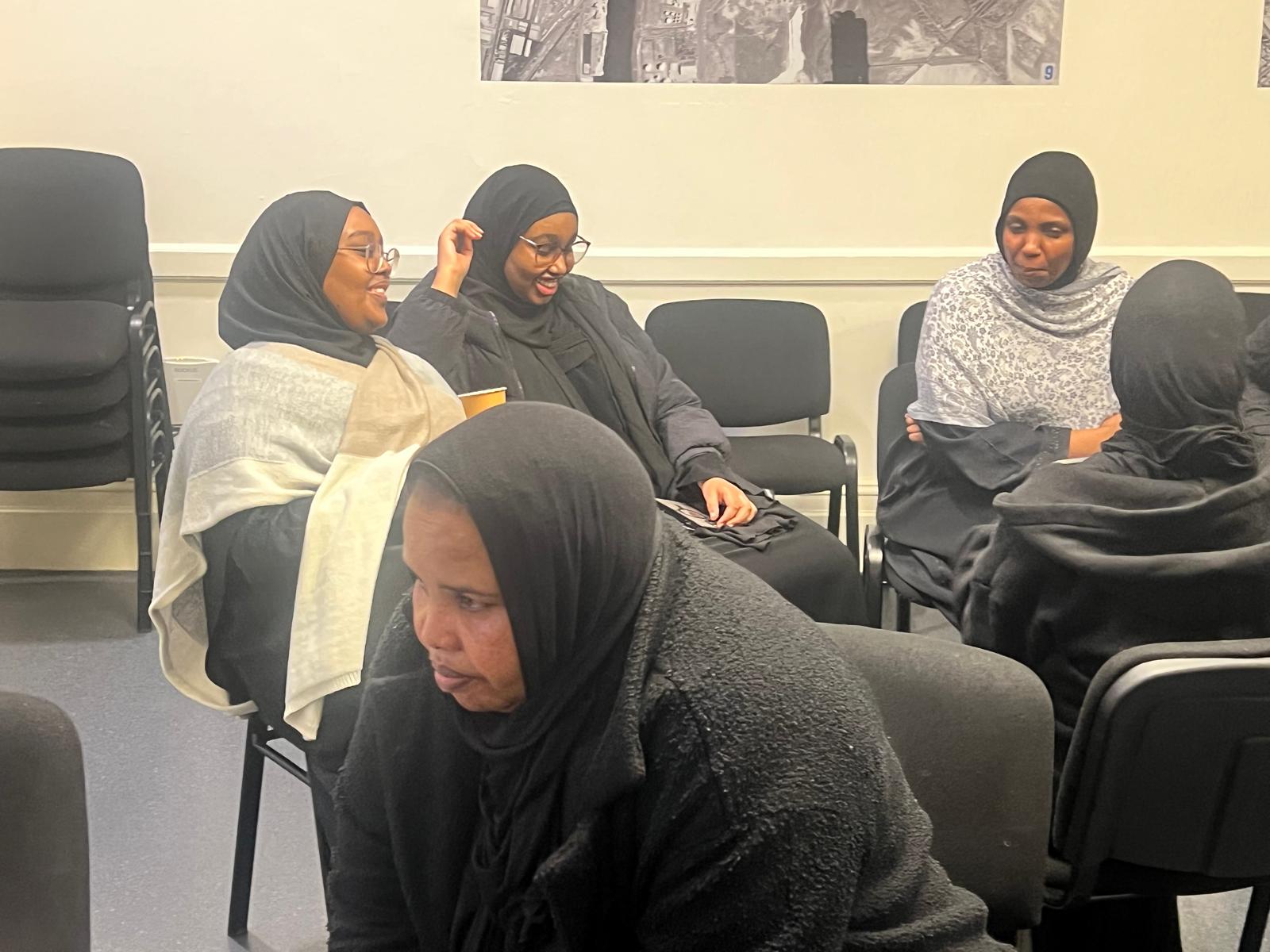 Somali women networking at a community event